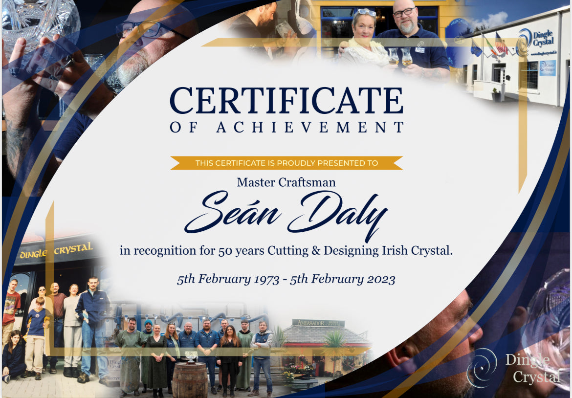 50 years in the Crystal Industry! dinglecrystal.ie