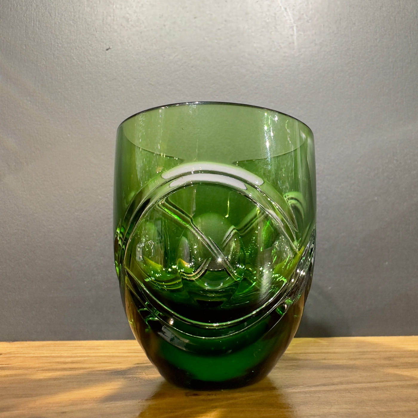 Green Celtic Flame Shot Glass