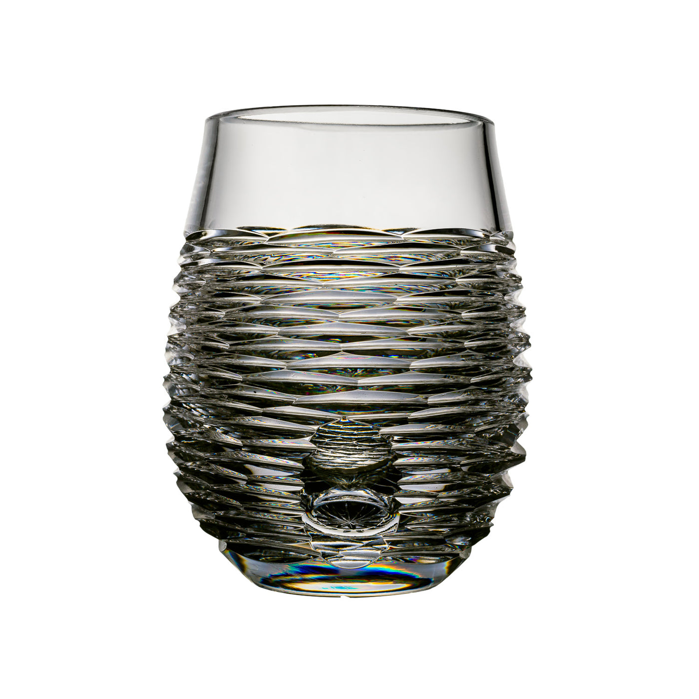 Large Roly Poly Hand-Cut Irish Crystal Roly Poly Whiskey Tumbler | Dingle Crystal ...